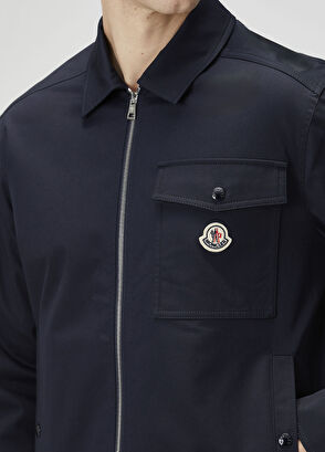 Moncler Navy Blue Outer Shirt - 5