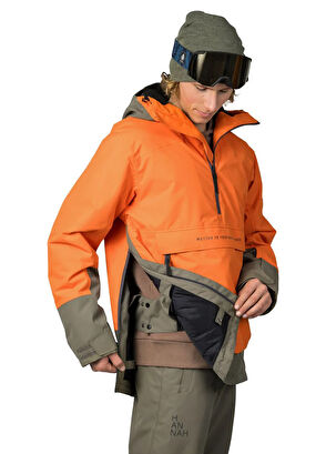 Hannah Patty FD Puffinsbill Burntolive Hooded Men's Ski Snowboard Jacket - 8