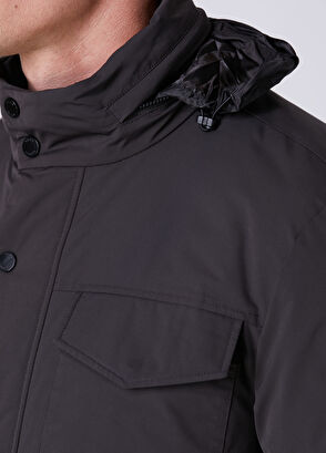 Beymen Club Brown Khaki Hooded Coat - 8