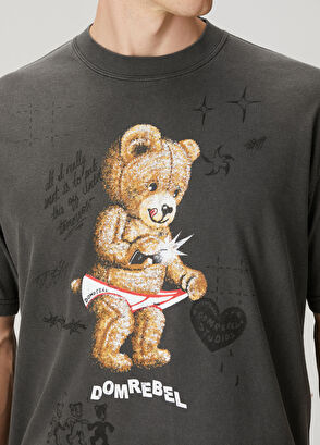 Domrebel Snap Sketch Black Printed T-Shirt - 5