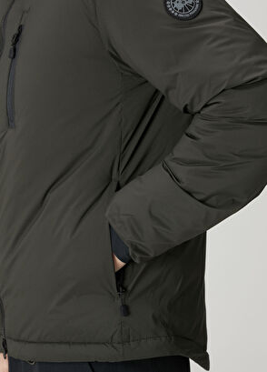 Lodge Koyu Yeşil Kapüşonlu Puff Mont - Görsel 8