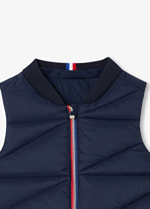 Lacivert Çift Taraflı Kapüşonlu Erkek Çocuk Yelek - Görsel 7