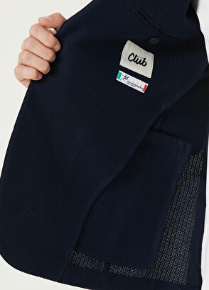 Beymen Club Navy Blue Stripe Patterned Jacket - 7