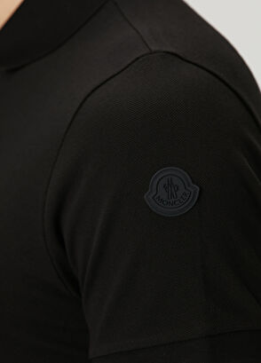 Moncler Black Polo T-Shirt - 6