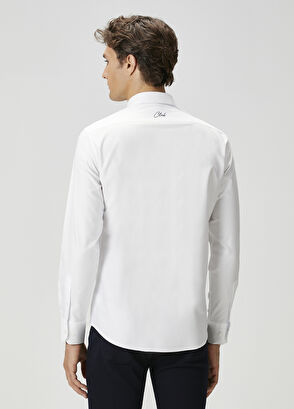 Beymen Club Regular Fit Beyaz Oxford Gömlek - 5