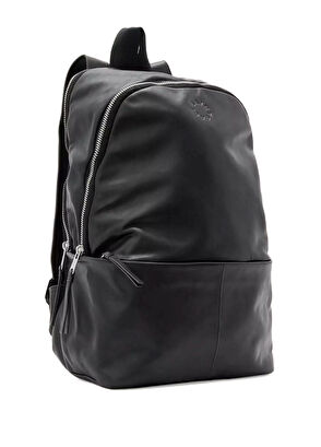 Finn Siyah Erkek Deri Sırt Çantası - Görsel 4