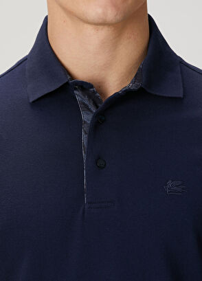 Etro Lacivert Polo Yaka Sweatshirt - 5