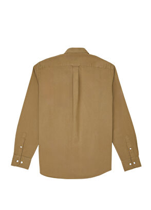 Beymen Club Comfort Fit Light Khaki Gabardine Textured Shirt - 7