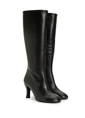 Siyah Kadın Deri Çizme - Görsel 4