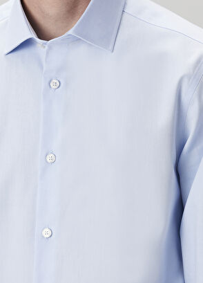 Beymen Club Slim Fit Dark Blue Non-Iron Oxford Shirt - 7