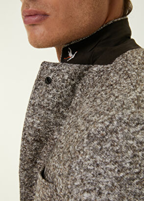 Beymen Club Kahverengi Kırçıllı Kalın Ceket - 7