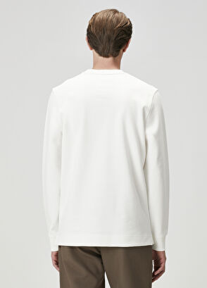 Beymen Club Off-White Logo Detail Long Sleeve T-Shirt - 5
