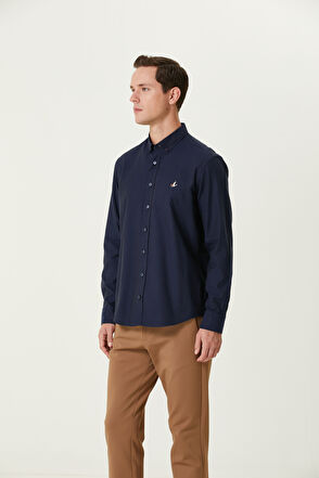 Beymen Club Comfort Fit Lacivert Gömlek - 4