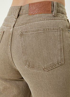 Beymen Club Mom Fit Haki Klasik Jean Pantolon - 4