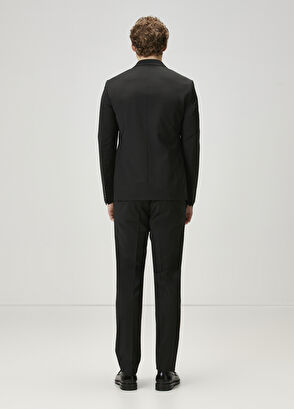 Beymen Club Drop 6 Black Wool Blend Suit - 6
