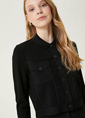 Beymen Club Black Polo Knit Jacket - 3