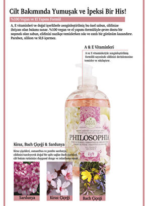 Nesti Dante Philosophia Lift Kiraz Çiçeği Antiaging ve Sıkılaştırıcı Duş Jeli 300 ml - 4