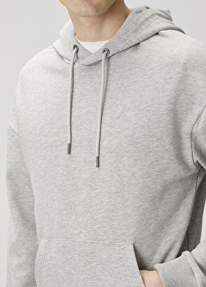 Beymen Club Grey Hooded Sweatshirt - 5
