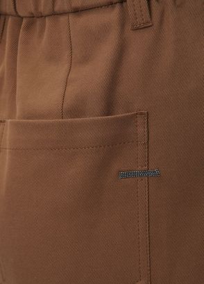 Brunello Cucinelli Brown Pleated Pants - 5