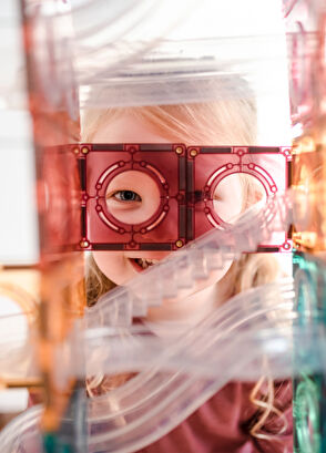 Connetix Connetix Pastel Ball Run 106 Parça 3+ Yaş Manyetik Blok Yapı Oyuncağı - 7