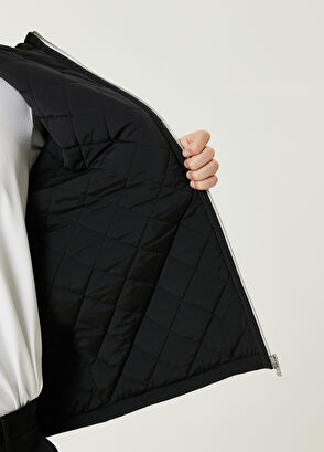 Beymen Club Beyaz Kapüşonlu Kaz Nakışlı Shearling Mont - 8