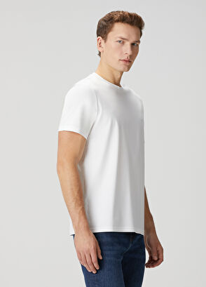 Beymen Club Kırık Beyaz Basic T-shirt - 4