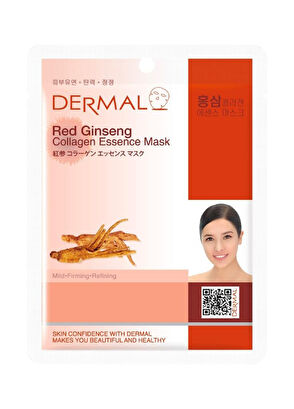 Dermal Purifying Cooling Firming Red Ginseng Extract Collagen 10 Pieces Face Mask - 6