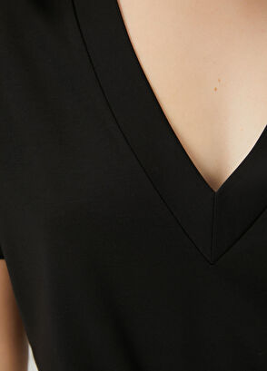 Beymen Club Siyah Basic T-shirt - 6