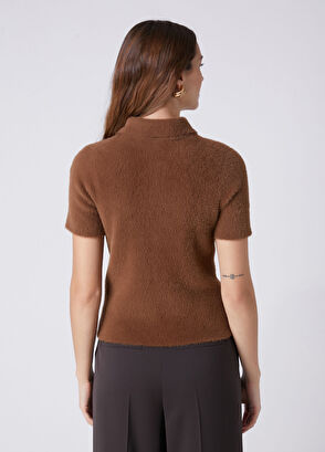 Beymen Club Mink Short Sleeve Polo Knitwear - 6