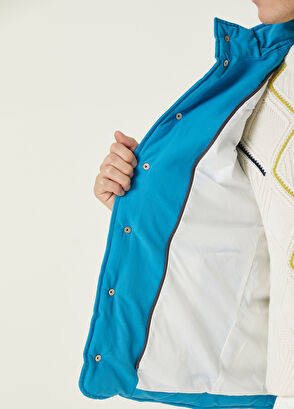 Beymen Club Turkuaz Jersey Kapüşonlu Puff Yelek - 9