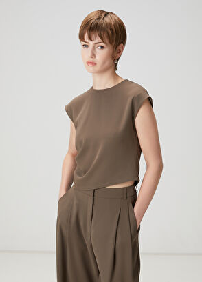 Beymen Club Dark Mink Drape Detailed Blouse - 4