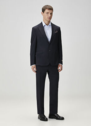 Drop 4 Lacivert Yün Takım Elbise - Görsel 7