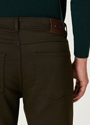 Beymen Club Slim Fit Khaki Extra Stretch Non Denim Pants - 5
