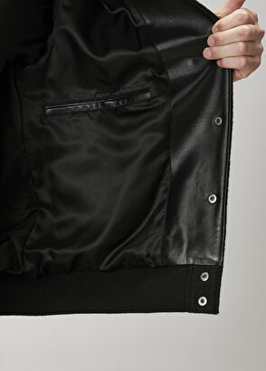 Beymen Club Siyah Garni Detaylı Deri Mont - 8