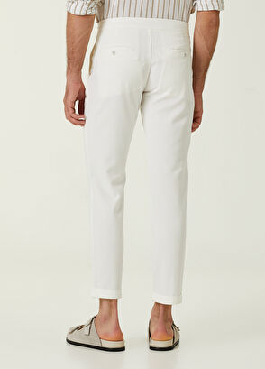 Beymen Club Beyaz Beli Kordonlu Lyocell Pantolon - 3