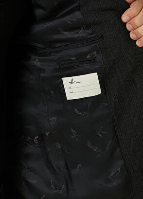 Beymen Club Anthracite Herringbone Textured Jacket - 8