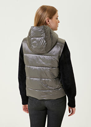 Beymen Club Grey Hooded Puff Vest - 6