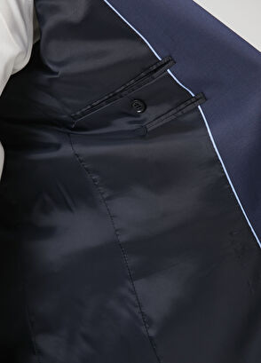 Drop 6 Lacivert Yün Takım Elbise - Görsel 11