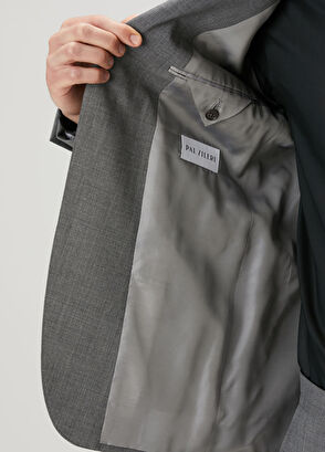 Pal Zileri Key Gri Yün Takım Elbise - 8