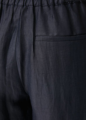 Beymen Club Lacivert Parlak Keten Pantolon - 5