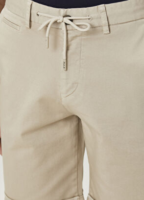 Beymen Club Bej Beli Kordonlu Örme Şort - 4