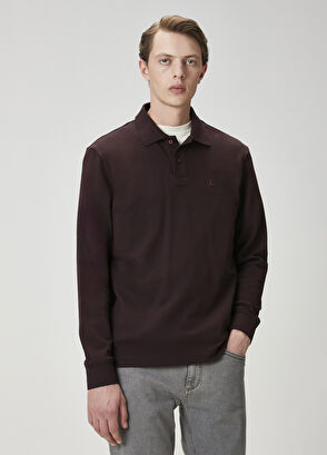 Beymen Club Comfort Fit Mürdüm Polo Yaka Sweatshirt - 3