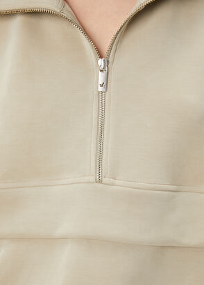 Beymen Club Light Khaki Collar Zipper Sweatshirt - 6
