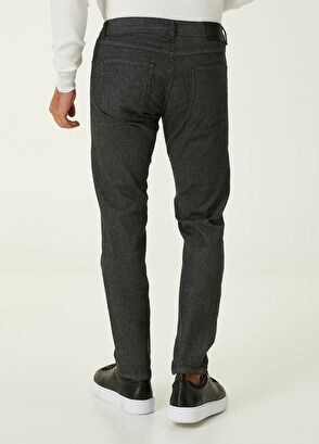 Beymen Club Slim Fit Siyah Yumuşak Flanel Dokulu Spor Pantolon - 3