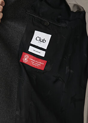 Beymen Club Anthracite Premium Italian Cashmere Overcoat - 8