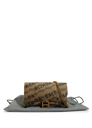 Balenciaga Hourglass Wallet On Chain Çanta - Görsel 9