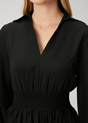 Beymen Club Black Midi Dress - 6