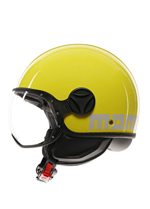 Momo Design Fgtr Classic Candy Yellow White Outdoor Motorcycle Helmet - 4