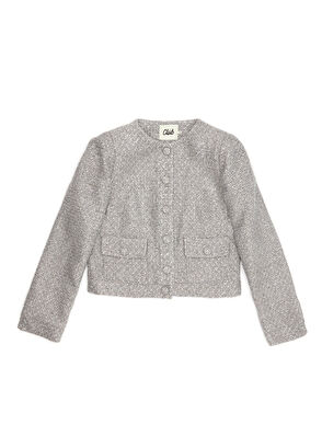 Grey Glitter Tweed Coat Beymen Club Grey Glitter Tweed Coat - 10
