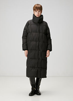 Beymen Club Black Quilted Long Coat - 4